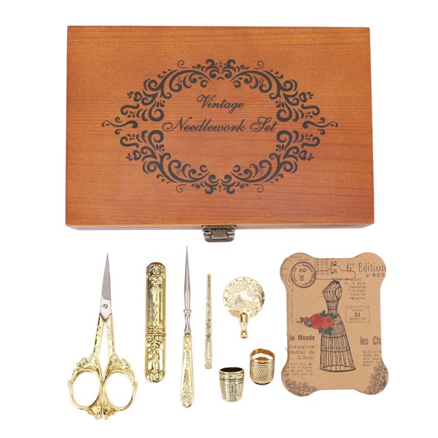Juego De Herramientas De Costura, Cortador De Hilo De Gran Capacidad, Caja De Costura Con Dedal, 1 Juego, 30 Piezas, Multifuncional Para Viajes En Casa,