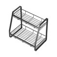 thumbnail image 1 of Estante de especias organizador de hierro independiente, estante de especias de cocina de 2 capas para el hogar, baño, cocina, 1 of 8