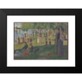 thumbnail image 2 of Georges Seurat 24x17 Black Modern Framed Museum Art Print Titled - Study for ‘A Sunday on La Grande Jatte’ (1884), 2 of 5