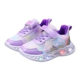 thumbnail image 3 of yboeqw Toddler Girls LED Light‑Up Casual Shoes Butterfly Sequin Ornament Hook‑and‑Loop Sneakers Flashing Heart‑Shaped Sole Lightweight Non‑Slip Walking Shoes for Little Girls, 3 of 6