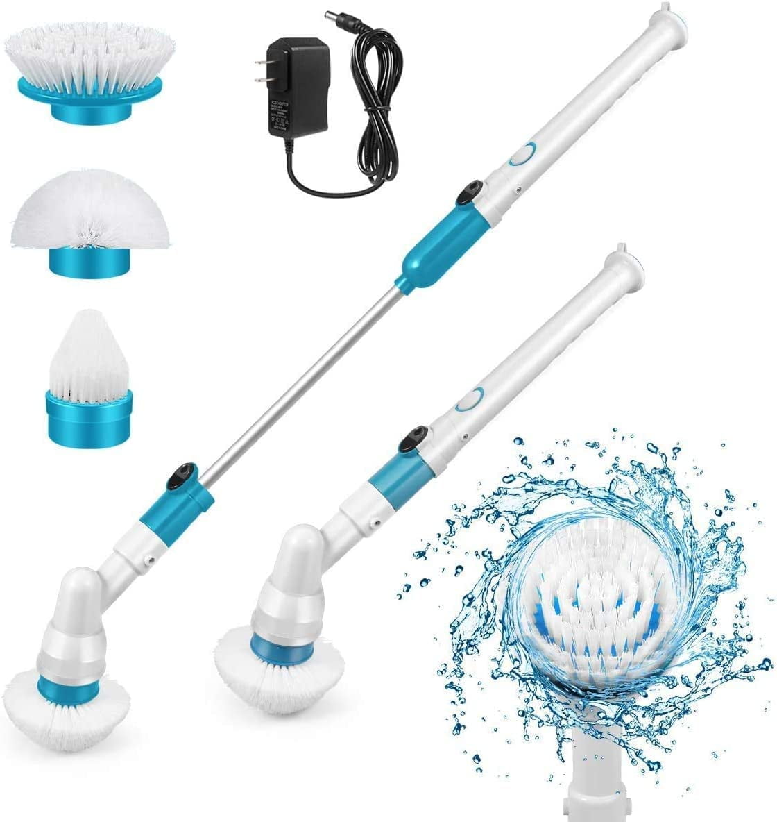  Spin Scrubber, Handheld Spin Scrubber, Cordless Spin Scrubber,  Rechargeable Spinning Brush for Dish Wash - Multifunctional Scrub Brush  with 2 Gears and Battery Display, Household Cleaning Supplies : Health &  Household