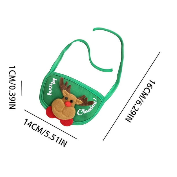 Babero navideño JanHm Rojo de Papá Noel Decoración para mascotas accesorios festivos para Perros Gatos Cachorros y Gatitos