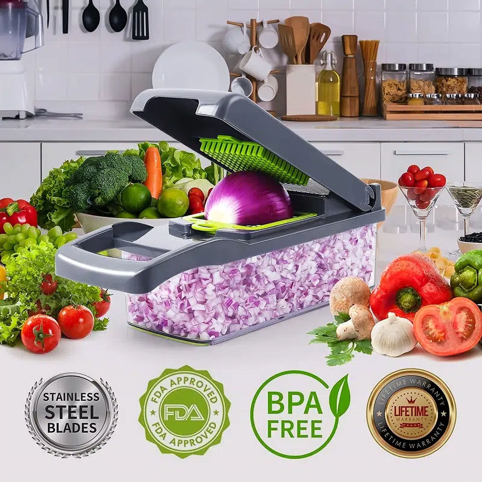 Slicemaster Pro 2.1  Electric Slicer, Chopper and Dicer for Veggies –  Ethryl