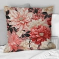 thumbnail image 4 of Designart "Graceful Blossoming of Pink and White Poppies" Floral Printed Throw Pillow, 4 of 5
