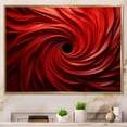 thumbnail image 2 of Designart "Dreamscape Red Abstract Spiral III" Extra Large Abstract Framed Wall Art - Transitional Red Abstract Spirals Living Room Framed Canvas Art, 2 of 7