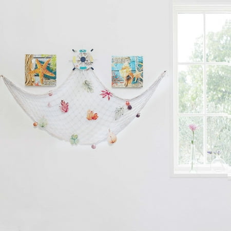 

YruYptpaln Nautical Fishing Net Coastal Design Seaside Wall Hanging Home Party Decoration Thread Swinging Car Pig Vintage Easter Garland 12 Days of Christmas Towel Mini Christmas Ornament Hangers Rose