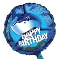 thumbnail image 1 of Creative Party Splash Shark Happy Birthday Foil Balloon, 1 of 1