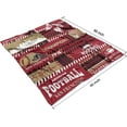 thumbnail image 2 of San Francisco Splicing Travel Throw Blanket Gift for Men Women,Flannel San Francisco Blanket for Sofa Bed Sofa Living Room Chair,Football Team Throw Blanket 50"x60", 2 of 5