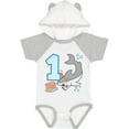 thumbnail image 3 of Inktastic 1st Birthday Shark with Cake Boys or Girls Baby Bodysuit, 3 of 5