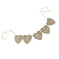 thumbnail image 3 of fastboy Cards Hessian Bunting Banner Heart Rustic Wedding Decor, 3 of 4