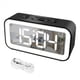 thumbnail image 1 of Reloj Despertador Digital, Reloj LED ElectróNico con Espejo de Brillo Ajustable, Relojes Despertadores de 12/24 Horas para Dormitorios (Negro), 1 of 9