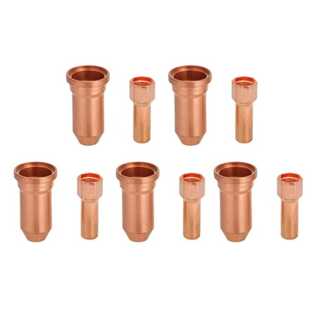 

Electrode Tips & Nozzle Set for PT100 Cutter 10-Pack of 0.059in (1.5mm) Plasma Cutting Torch Consumables