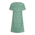thumbnail image 5 of Robes Maxi pour Femmes Été Imprimé Bohème Manches Courtes Robe de Plage Longueur Genou Robe Manches Courtes en Solde, 5 of 5