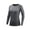 Gray, variant on Vivianyn HD Women's Contrast Stitch Long Sleeve Athletic T-Shirt, Casual Fitted Workout Top,Gray,Size S-XXXL
