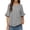 C-Black416, variant on Womens Striped T Shirt Half Sleeve Ruffle Trim Crew Neck Loose Fit Curved Hem Casual Daily Wear Graphic Tees Versatile Tops
