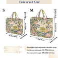thumbnail image 2 of FORMRS Womens Corduroy Tote Bag Crossbody Shoulder Handbag with Pocket, Pink Floral Wave, 2 of 7
