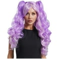 thumbnail image 2 of Eandarui Womens Anime Lolita Curly Multi-color Clip on Ponytails Costume Wig for Halloween Cosplay Lavender One Size, 2 of 7