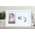 thumbnail image 3 of Little Pear Baby Handprint & Footprint Frame, Gender-Neutral Baby Prints Frame, White, 3 of 5
