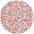 thumbnail image 1 of Ahgly Company Machine Washable Indoor Round Transitional Pink Bubble Gum Pink Area Rugs, 5' Round, 1 of 7