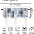 thumbnail image 5 of Building Blocks Valance Curtain Themed Digital Design Toy Dotted Matching Rectangles Print Rod Pocket Valance Window Treatments Short Curtains for Kitchen Living Room Decor 54x18inch, 5 of 6