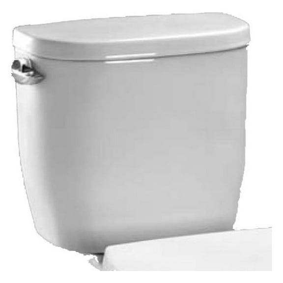YfulYde ST243E#01 Entrada Close Coupled Elongated Toilet and Cover, White White