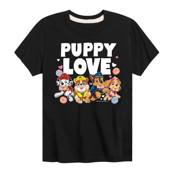 Paw Patrol - Puppy Luv - Toddler And Youth Short Sleeve Graphic T-Shirt