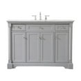 thumbnail image 3 of Elegant Decor Clarence 48" Solid Wood and Metal Single Bathroom Vanity in Gray, 3 of 8
