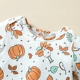 thumbnail image 6 of JLMSPLWG Infant Girl Outfits Toddler Boy Fall Outfit Halloween Onesie Baby Christmas Boy Outfit Bodysuit Long Sleeve Teen Lounge Set Girl Clothes, White 6-12 Months, 6 of 9