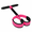 Pink, variant on ABPETE Pedal Resistance Band with Handles, Durable Full Body Exercise Band for Core, Abs, Arms, Legs and Glutes, Sit-Up Training Equipment for Home Workouts(Purple)