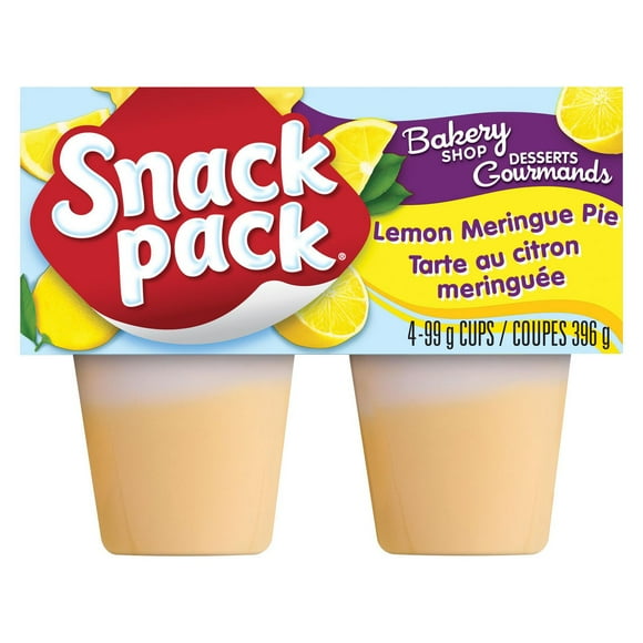 Coupes de pouding à la tarte au citron meringuée de Snack PackMD 4 coupes, 396 g