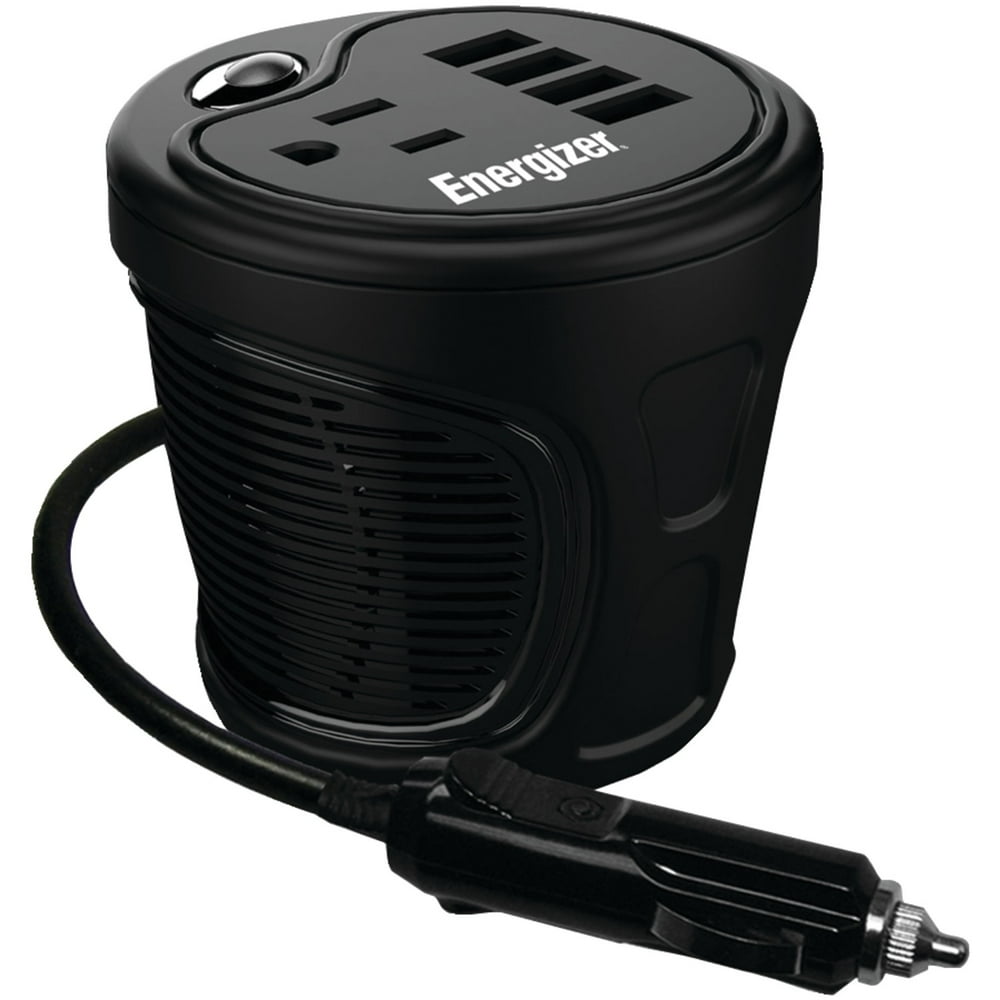 Energizer En120 12volt Cupholder Power Inverter (120 Watts) Walmart