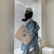 thumbnail image 3 of Sywqhk Bolso De Hombro De Pana Para Mujer Bolsos De Compras De Oso De Dibujos Animados Totes (Blanco) Sywqhk Para estrenar, 3 of 6