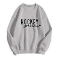 thumbnail image 4 of Hockey Grandma Sweatshirt for Women Casual Letter Printed Crewneck Pullover Tops Sweater Long Sleeve Game Day Workout Shirts Gift for Grandma 2025 Grey XL, 4 of 4