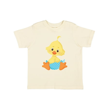 

Inktastic Cute Easter Chick in Blue Easter Egg Gift Toddler Boy Girl T-Shirt