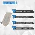 thumbnail image 4 of ECCPP Tan Beige Sun Visor Left Driver Side fit for 2013-2018 Pathfinder 2014-2017 for Infiniti QX60 2013 for Infiniti JX35 Automobile Windshield Visor with Sunroof, 4 of 7