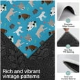 thumbnail image 3 of Cartoon Dogs Blue Background Kitchen Rugs Sets Of 3,Kitchen Runner Rugs Non Skid Washable,Decorative Kitchen Floor Mats for Kitchen,Sink,Laundry,17"x30"+ 17"x47" + 17"x59", 3 of 6
