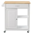 thumbnail image 1 of CorLiving Sage Wood Kitchen Cart With Cupboard, 1 of 9