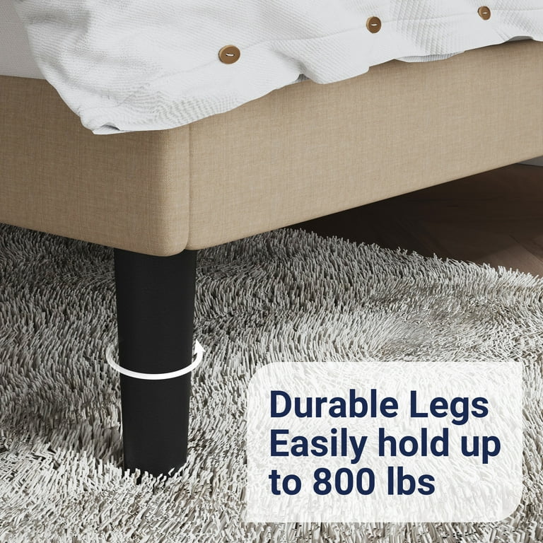 BLOOMページ Allewie Full Size Upholstery Bed Frame with Adjustable