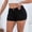 Black, variant on DuoJiaJ Womens Shorts Jeans Y2k Summer Vintage Low Rise Ripped Mini Denim Shorts Black L