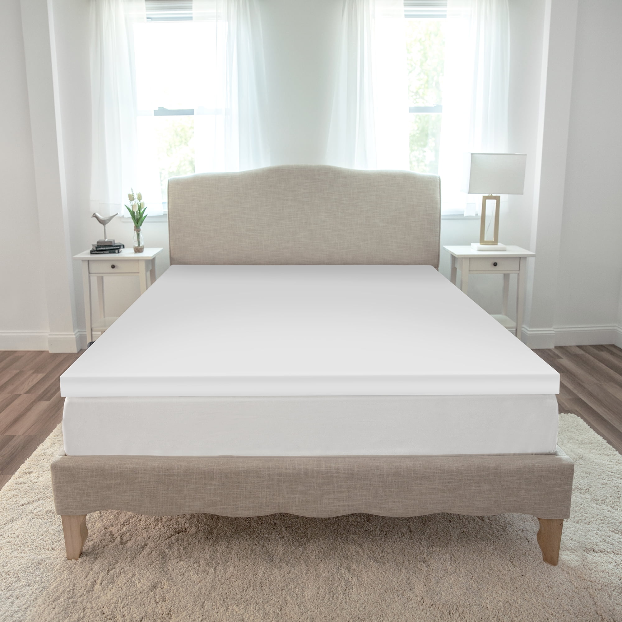 12lb Cal King 2in Memory Foam Mattress Topper Save for sale online 