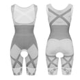 thumbnail image 4 of POP CLOSETS Women Slimming Full Body Shaper Tummy Control Fajas Open Crotch Bodysuit Fitness Mid Thigh Bodysuit, 4 of 6