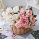 thumbnail image 3 of Ramo de boda nórdico de alta simulación, flor falsa, decoración de sala de estar, adornos, ramo de rosas de plástico transfronterizo, flor de seda (rosa) ILoveMilan  JM, 3 of 5