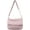 Pink, variant on Kukuzhu Quilted Shoulder Tote Bag for Women Padding Down Cotton Hobo Bag Crossbody Bag Solid Retro Casual Cute Clutch