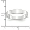 thumbnail image 3 of 10K White Gold 10Kw 4mm Ltw Flat Band Size 11.5 Made In United States 1wfll040-11.5, 3 of 5