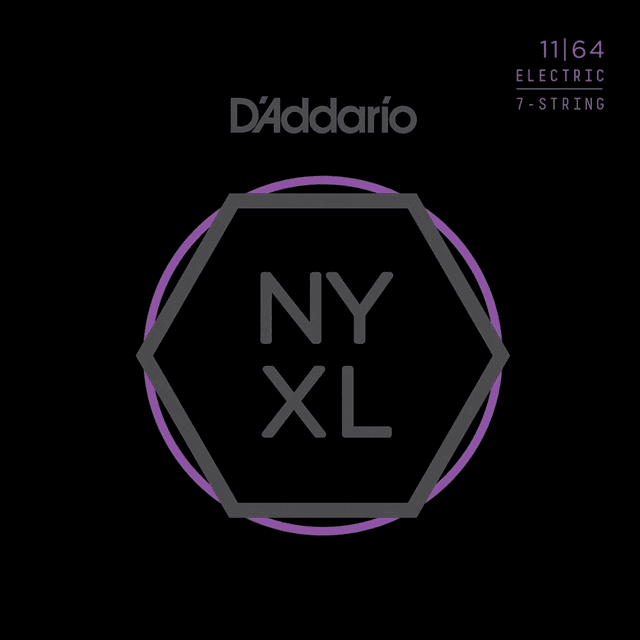 Juego de Cuerdas Daddario Nyxl1164 para Guitarra 7 Cuerdas 11 64