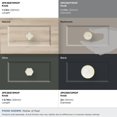 thumbnail image 6 of Amerock Accents 1-1/4 inch (32mm) Diameter Gold/Mother of Pearl Cabinet Knob - 2 Pack, 6 of 8