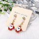 thumbnail image 2 of 1/2/3 piezas Ear Stud Pendiente de Navidad Decoración Fiesta de bodas 2pcs Sunnimix Christmas Ear Stud, 2 of 8