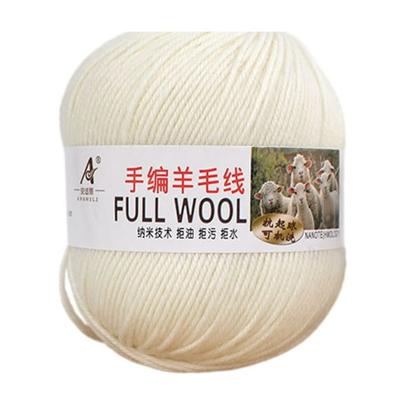 Wool Yarn for Knitting Mercerized Super Soft Wool Yarn Medium Thick Hand Knit Sweater Pants Coat Yarn Diy Scarf Yarn Soft Yarn for Crocheting