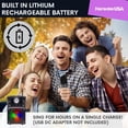 thumbnail image 4 of Karaoke USA GQ410 Reproductor de karaoke MP3 portátil con Bluetooth, PA y batería integrada, 4 of 5