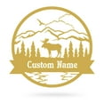 thumbnail image 6 of Realsteel's Personalized Great Outdoors Moose Metal Monogram - Custom Name Wall Decor (TS-30), 6 of 11